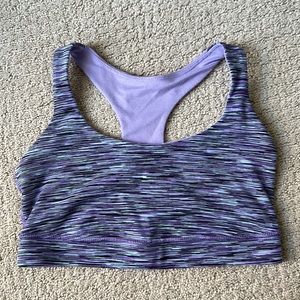 Lululemon | Women’s Wunder Train Bra 
Medium Support Sports Bra - Purple/Blue
